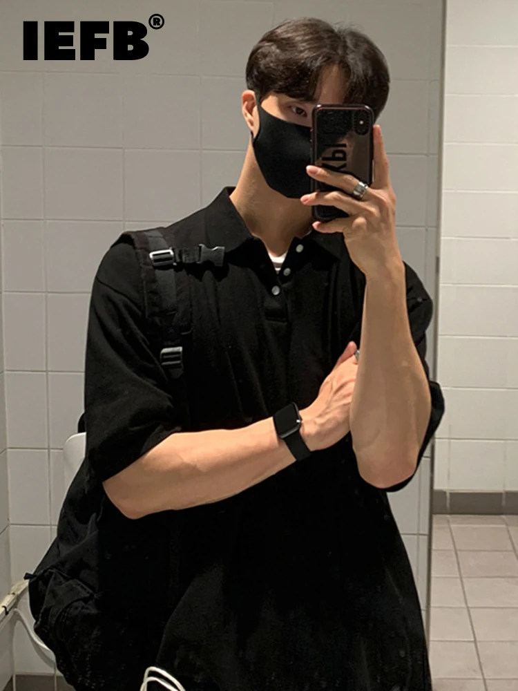 IEFB Lapel Short Sleeved Men's Tops Summer Korean Fashion Loose Trend Casual Versatile Solid Color T-shirt 2023 Vintage 9A3919
IEFB Lapel Short Sleeved Men's Tops Summer Korean Fashion Loose Trend Casual Versatile Solid Color T-shirt 2023 Vintage 9A3919