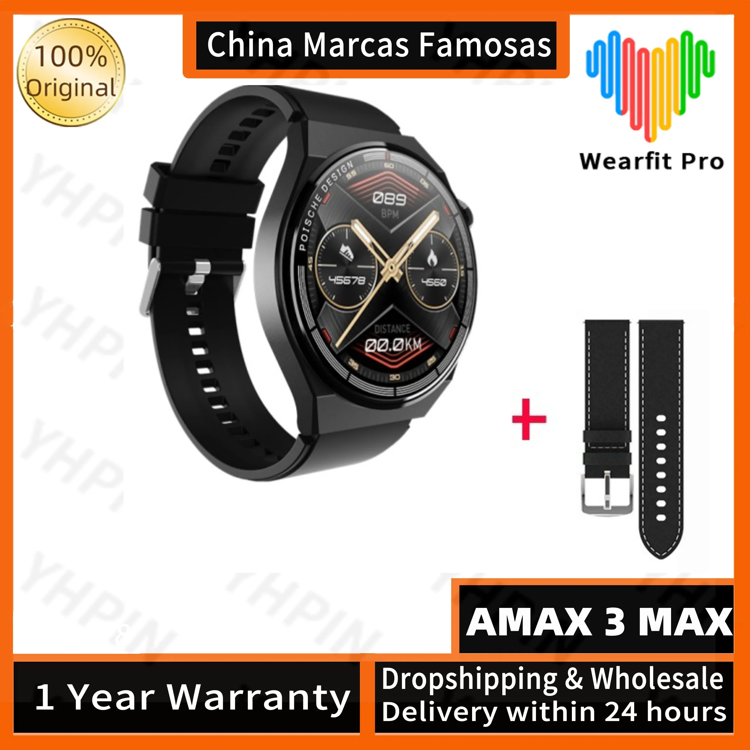 AMAX 3 MAX SmartWatch MEN 1.52" High-definition color full screen with 2 watchband NFC Men Smart watch pk Huawei Watch 3 Pro
AMAX 3 MAX SmartWatch MEN 1.52" High-definition color full screen with 2 watchband NFC Men Smart watch pk Huawei Watch 3 Pro