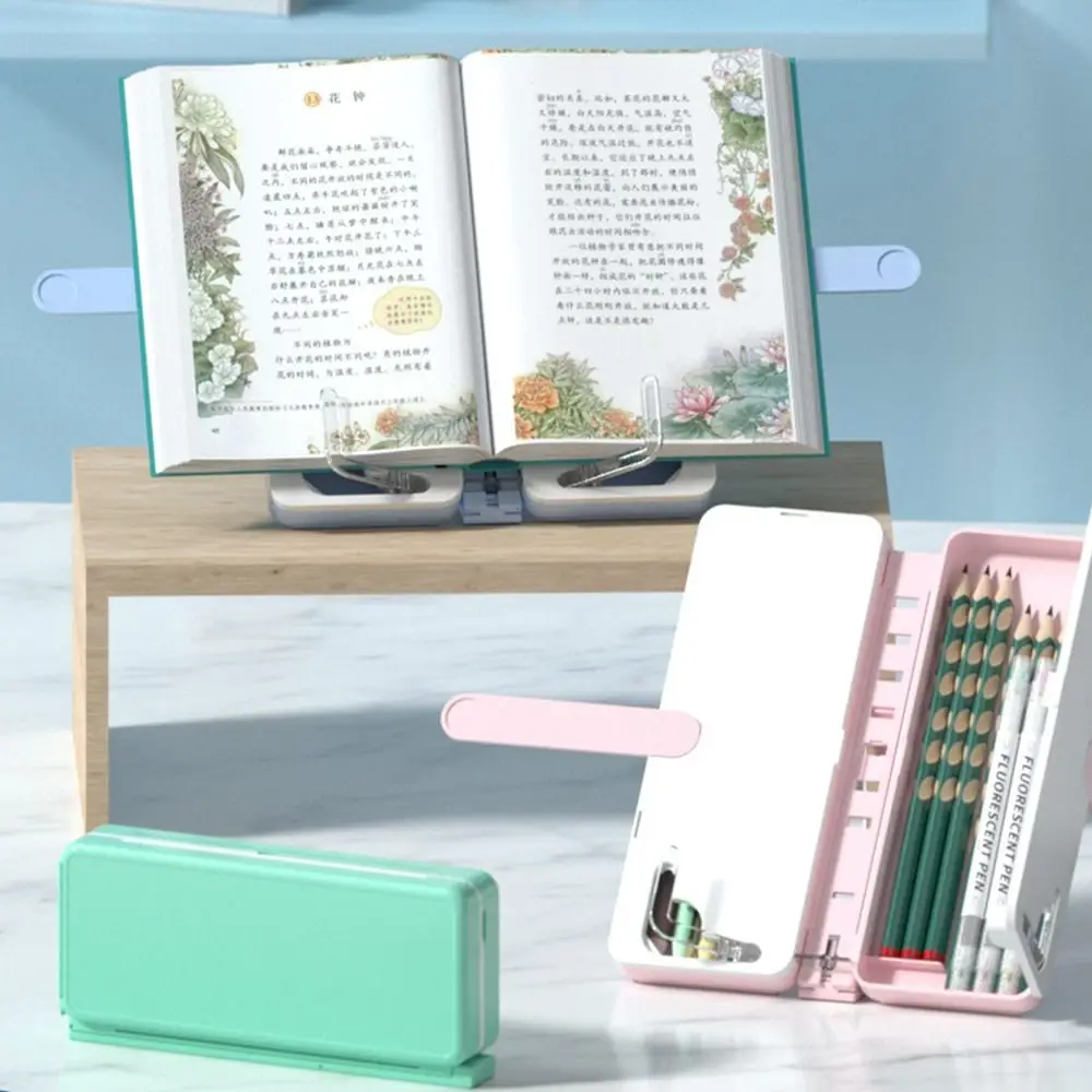 Adjustable Reading Book Holder Pencil Box Book Stander Multifunctional Support Document Shelf Bookstand Desk Bookshelf
Adjustable Reading Book Holder Pencil Box Book Stander Multifunctional Support Document Shelf Bookstand Desk Bookshelf