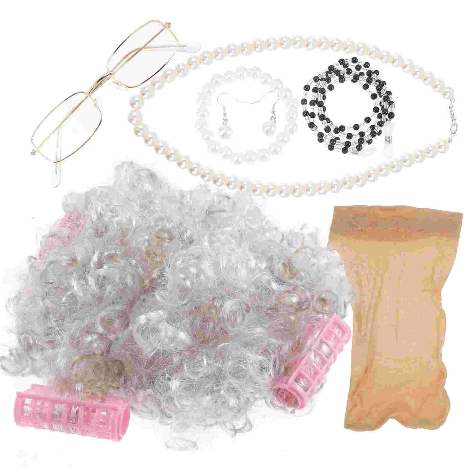 Costumes Adults Old Lady Fancy Dress Grandma Granny Women Aldult Grey Eyeglasses Domestic Silk Chain Miss Kids
Costumes Adults Old Lady Fancy Dress Grandma Granny Women Aldult Grey Eyeglasses Domestic Silk Chain Miss Kids