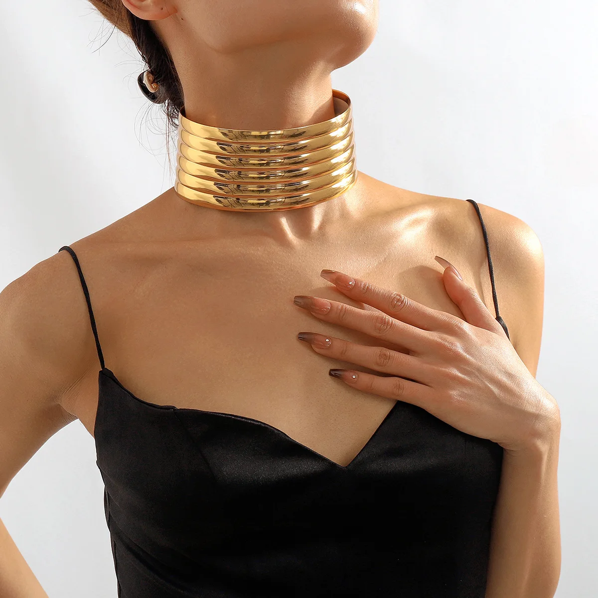 Punk Oversized Indian Leather Necklaces Jewelry for Women Vintage Torques Bijoux Africain Statement Ethnic Gold Color Choker
Punk Oversized Indian Leather Necklaces Jewelry for Women Vintage Torques Bijoux Africain Statement Ethnic Gold Color Choker