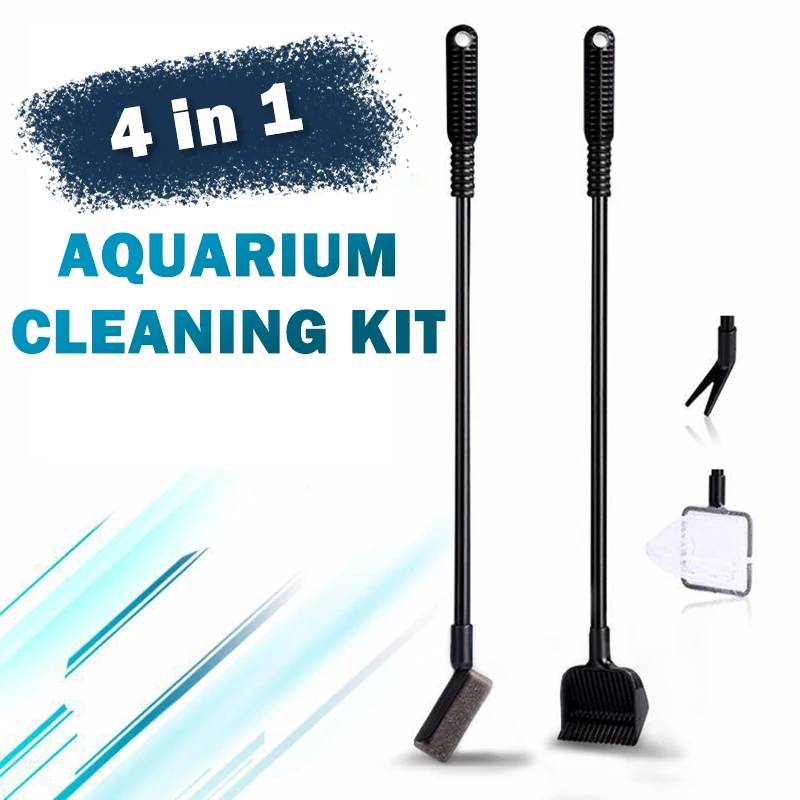 4in1 Aquarium Cleaning Tools Kit Multi-Tool Cleaner Set Aquatic Water Live Plant Grass Fish Tank Algae Scraper Blade
4in1 Aquarium Cleaning Tools Kit Multi-Tool Cleaner Set Aquatic Water Live Plant Grass Fish Tank Algae Scraper Blade