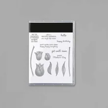 Tulips Matel Cutting Dies And Clear Stamps For Scrapbooking Embossing Handmade Decoration Making Cards Template 2023 New Arrival