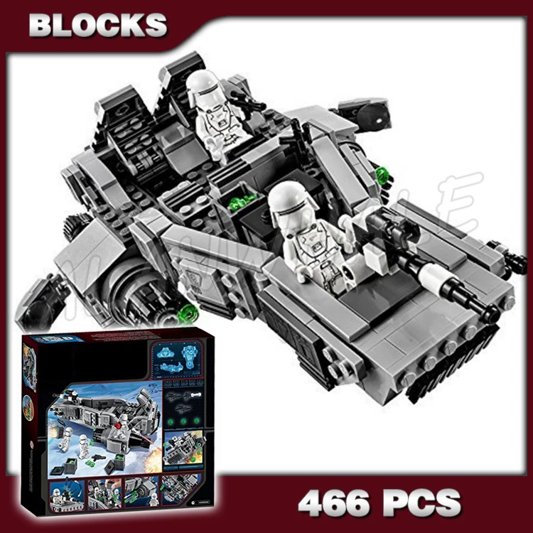 466pcs Star First Order Snowspeeder Rapid Response Vehicle Transparent Wheel 10576 Building Block Toy Compatible With Model
466pcs Star First Order Snowspeeder Rapid Response Vehicle Transparent Wheel 10576 Building Block Toy Compatible With Model