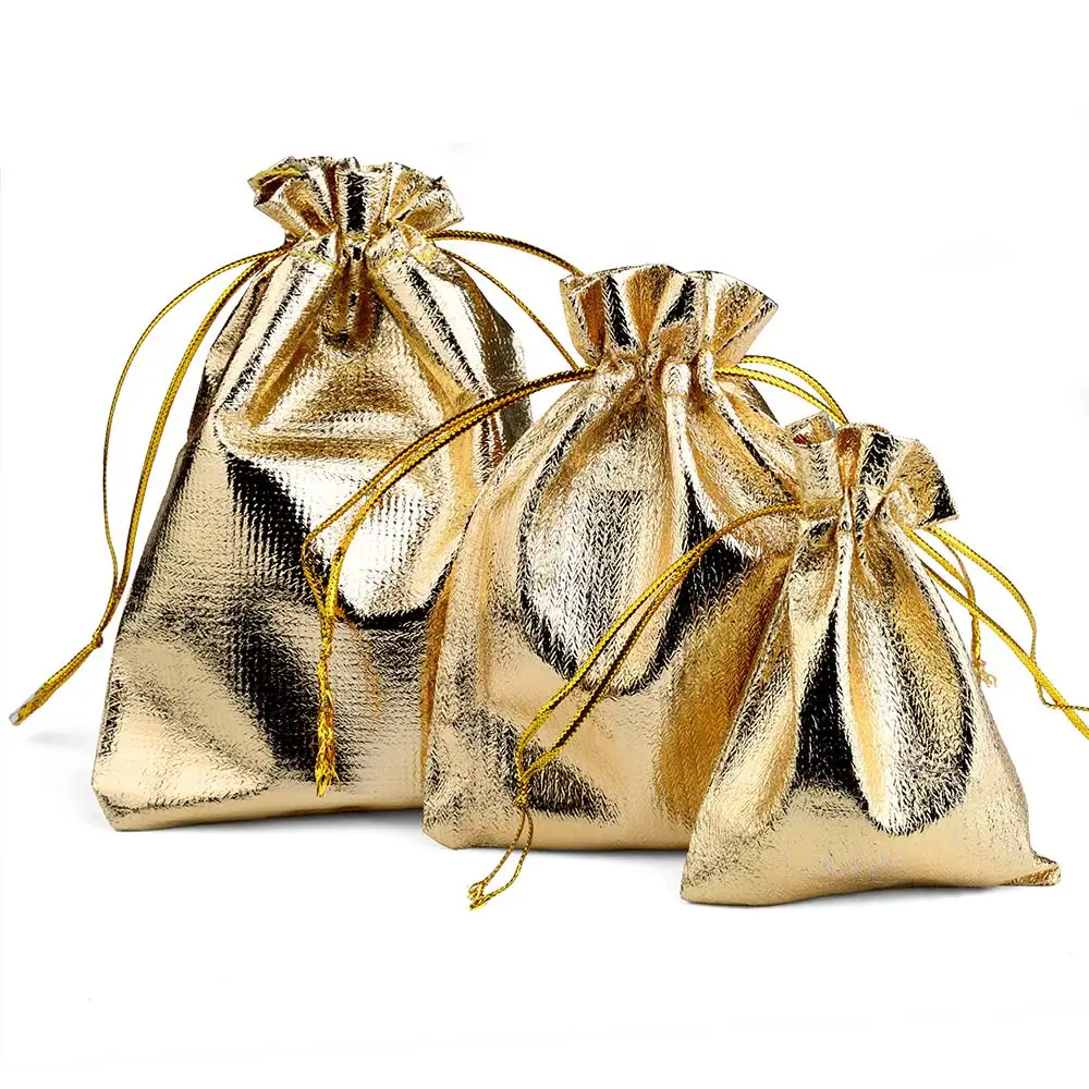 Золотые тканевые подарочные пакеты 25 шт.
Золотые тканевые подарочные пакеты 25 шт.
