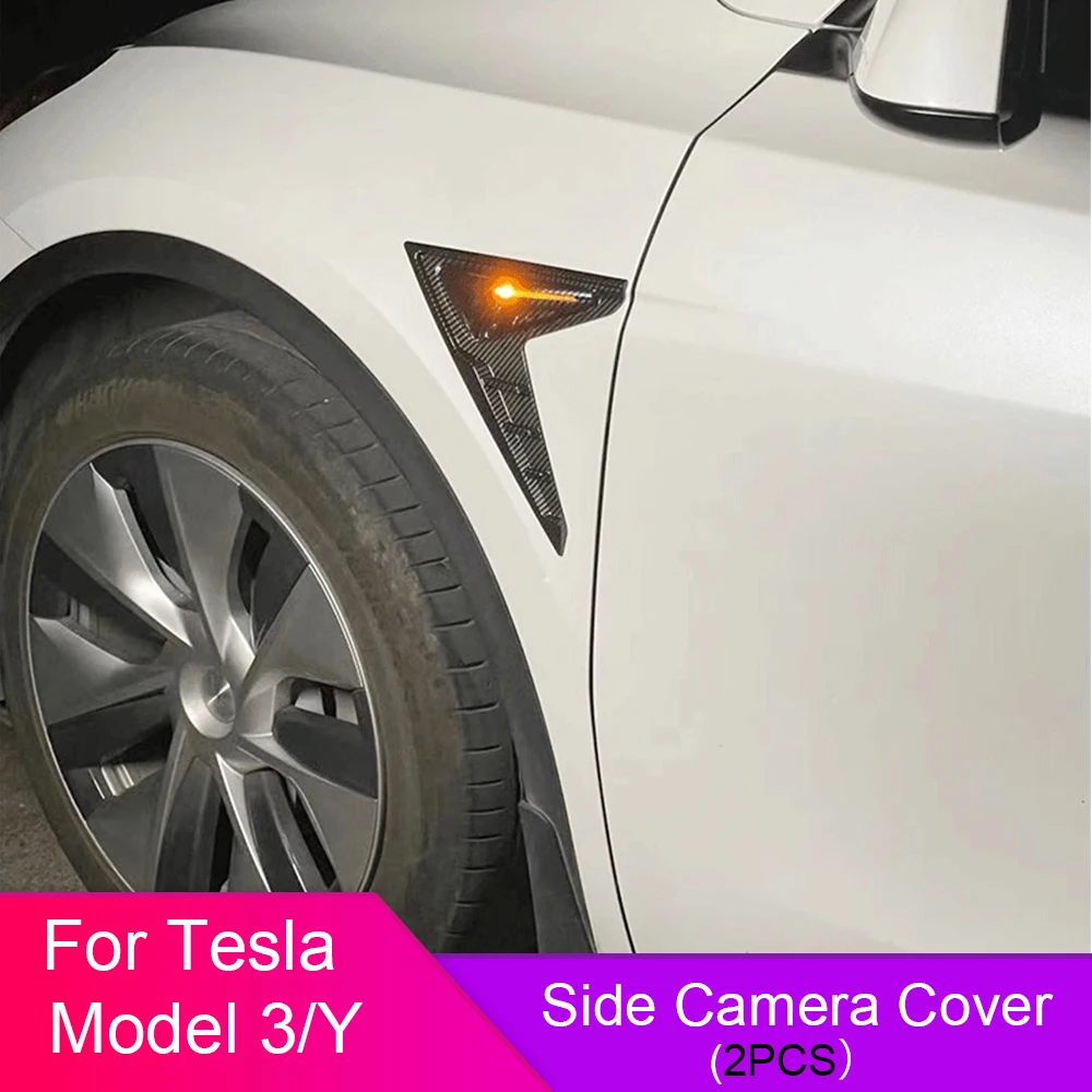 For Tesla Model 3 Y Side Camera Protection Carbon Fiber ABS Trim Camera Flanks Car Side Wing Panel Cover 2PCS
For Tesla Model 3 Y Side Camera Protection Carbon Fiber ABS Trim Camera Flanks Car Side Wing Panel Cover 2PCS