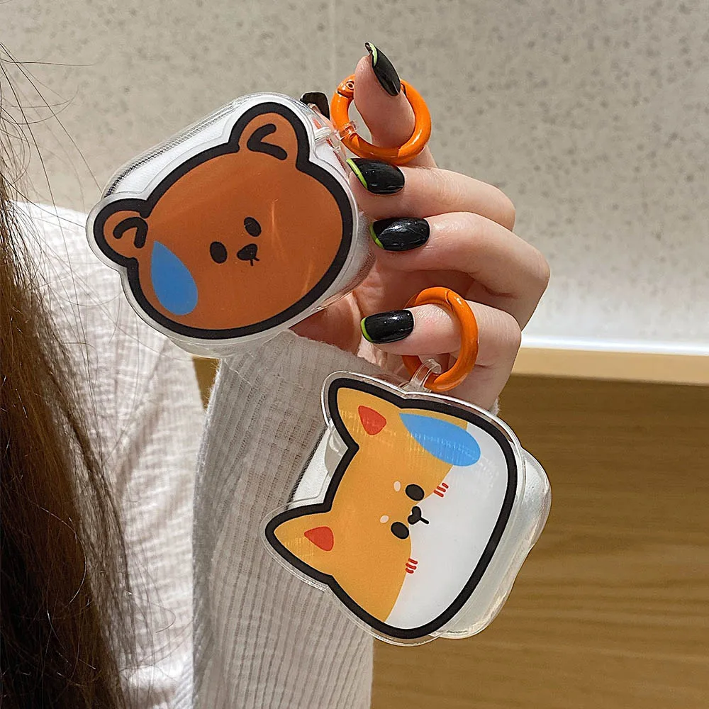 Прозрачный чехол с забавными 3D рисунками животных для Airpods Pro 1 2, защитный чехол для наушников с Bluetooth, 3 сумки
Прозрачный чехол с забавными 3D рисунками животных для Airpods Pro 1 2, защитный чехол для наушников с Bluetooth, 3 сумки