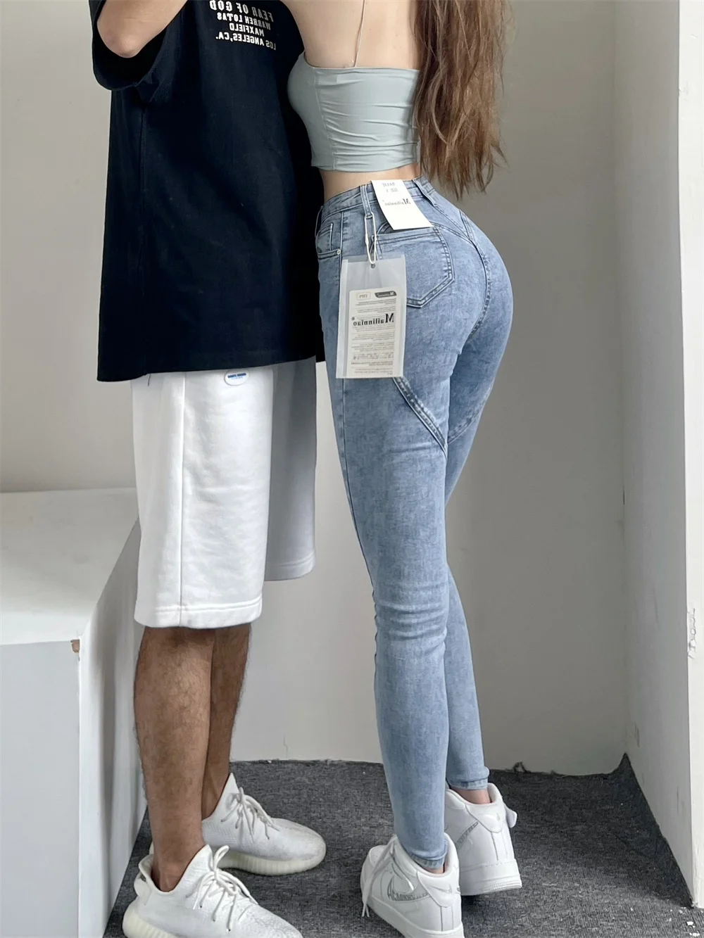 Classic Sweet French Style High Waist Stretch Thin Denim Pencil Pants High Street Sexy Babes Tight Women's Clothing CTP5
Classic Sweet French Style High Waist Stretch Thin Denim Pencil Pants High Street Sexy Babes Tight Women's Clothing CTP5