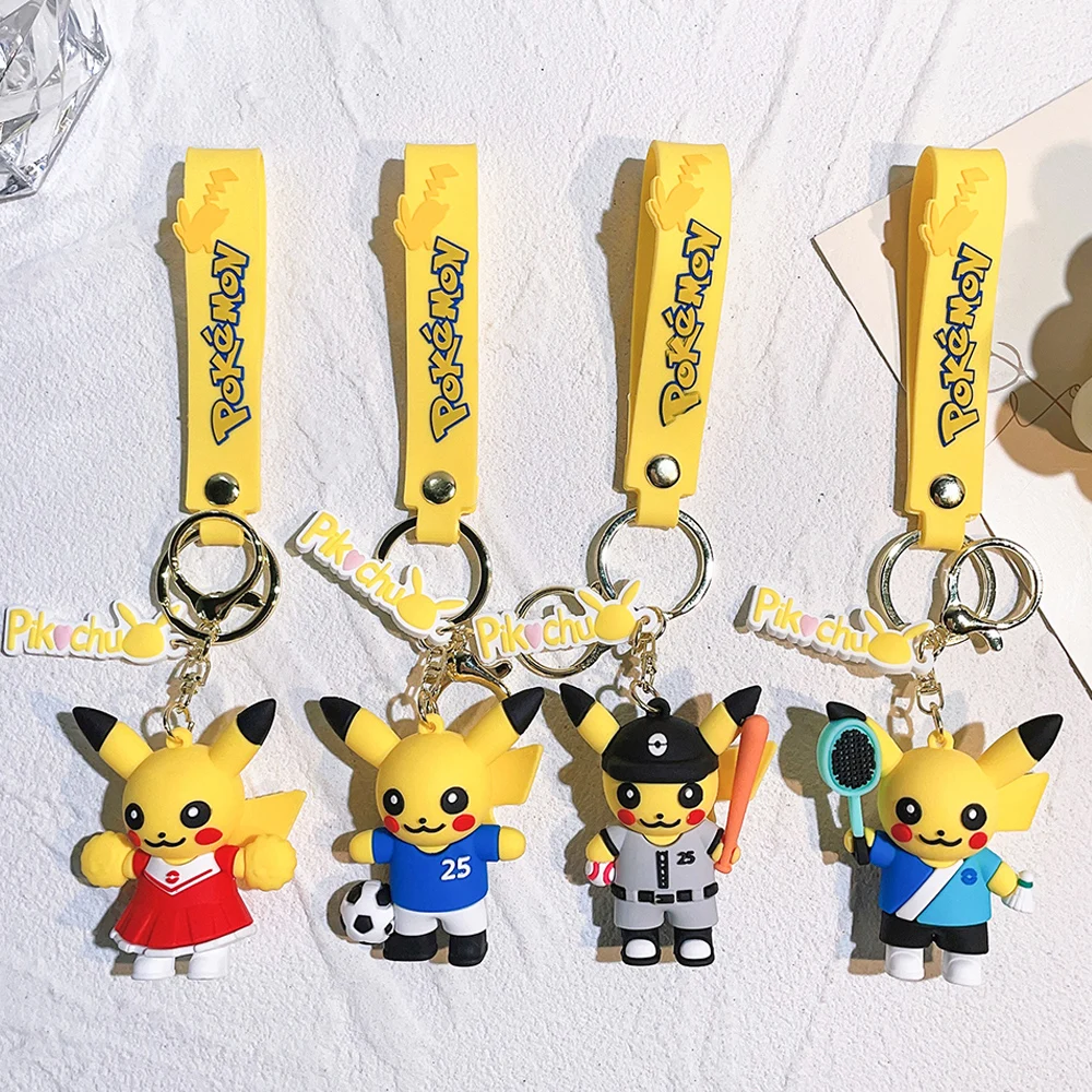 Pokemon Anime Figure Keychain Pikachu Sportswear Cosplay Keyring Pendant Accessories for Car Key Holder for Children's Gift
Pokemon Anime Figure Keychain Pikachu Sportswear Cosplay Keyring Pendant Accessories for Car Key Holder for Children's Gift