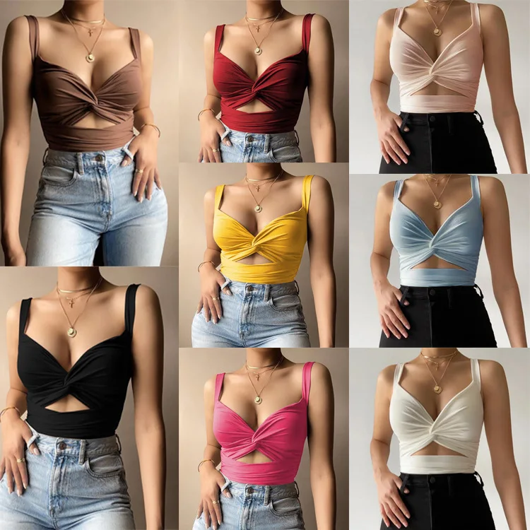 Women's Summer Vest Y2k TopsJacket Bow Tie Elastic Strap V Neck Halter Small Sling Y2k Tops
Women's Summer Vest Y2k TopsJacket Bow Tie Elastic Strap V Neck Halter Small Sling Y2k Tops