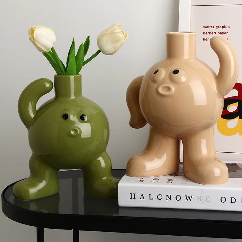 Cute Big Feet Flower Vase Ceramic Porch Dining Table Living Room Flower Arrangement Accessories Art Ornaments Home Decoration
Cute Big Feet Flower Vase Ceramic Porch Dining Table Living Room Flower Arrangement Accessories Art Ornaments Home Decoration