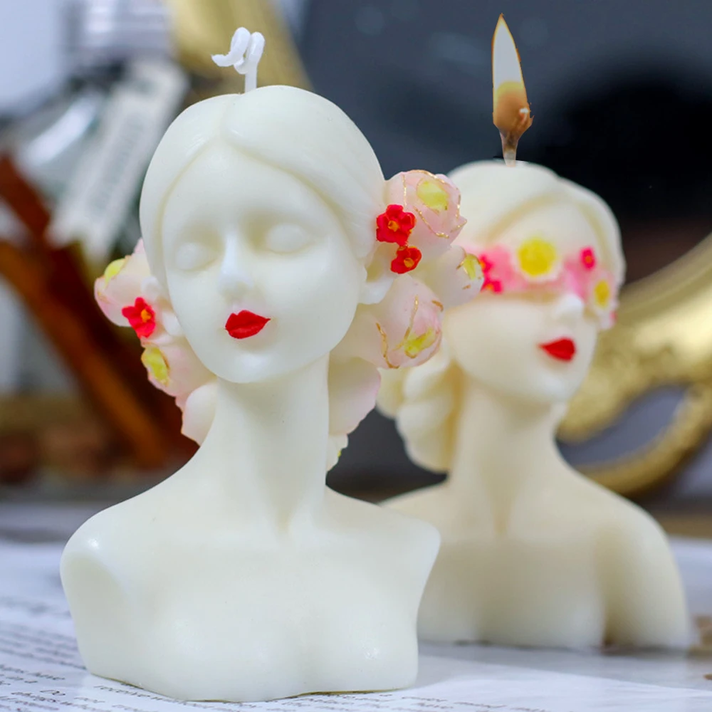 Closed-Eye Girl Candle Mold 3D Handmade Aroma Plaster Mould DIY Blindfolded Girl Resin Soap Making Silicone Molds Home Art Decor
Closed-Eye Girl Candle Mold 3D Handmade Aroma Plaster Mould DIY Blindfolded Girl Resin Soap Making Silicone Molds Home Art Decor