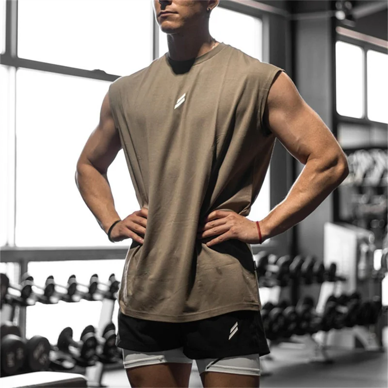2023 New Cotton Breathable Sleeveless Shirt Men Workout Tank Top Fitness Training Clothes Summer Gym Printed running Vest men
2023 New Cotton Breathable Sleeveless Shirt Men Workout Tank Top Fitness Training Clothes Summer Gym Printed running Vest men