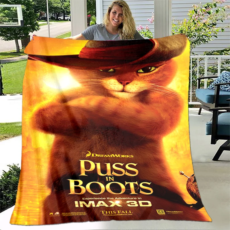 Puss in Boots Printed Soft Warm Blanket for Living Room Bedroom Bed Sofa Couch Office Gifts Flannel Throw Blankets Dropshipping
Puss in Boots Printed Soft Warm Blanket for Living Room Bedroom Bed Sofa Couch Office Gifts Flannel Throw Blankets Dropshipping