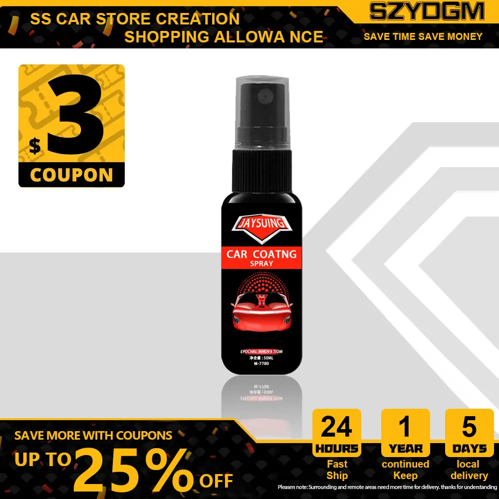 30/50ML Car Antiscratch Spray Type Crystal Plating Liquid Ceramic Coating 9H Car Lacquer Paint Care Car Polish
30/50ML Car Antiscratch Spray Type Crystal Plating Liquid Ceramic Coating 9H Car Lacquer Paint Care Car Polish