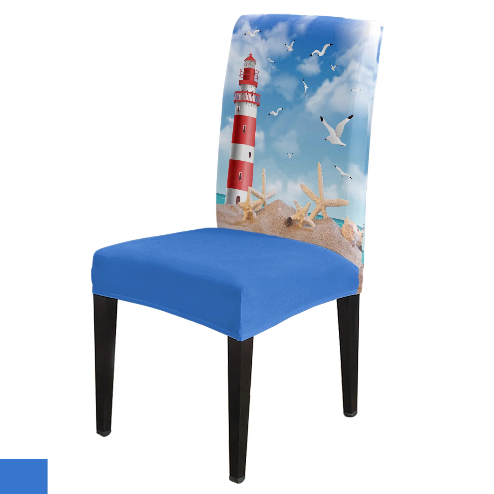 Sea Beach Lighthouse Starfish Seagull Chair Cover Set Kitchen Dining Stretch Spandex Seat Slipcover for Banquet Wedding Party
Sea Beach Lighthouse Starfish Seagull Chair Cover Set Kitchen Dining Stretch Spandex Seat Slipcover for Banquet Wedding Party