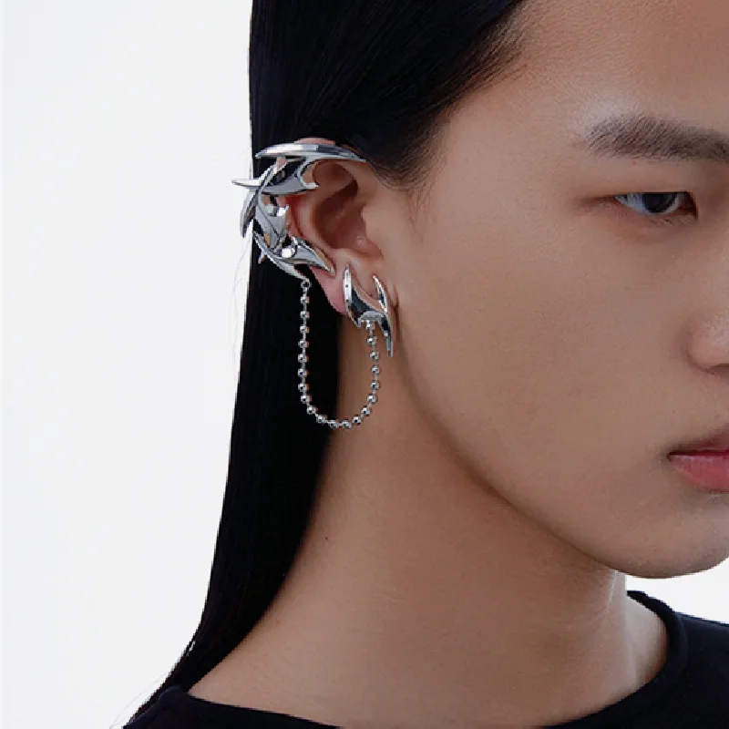 Punk dart shape fringe ear hanging designer integrated ear clip ear bone clip earrings Female stud earrings without piercing
Punk dart shape fringe ear hanging designer integrated ear clip ear bone clip earrings Female stud earrings without piercing