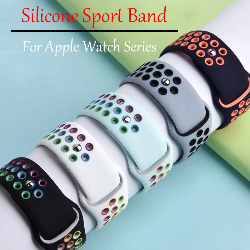Ремешок для Apple Watch band 44 мм 40 мм 45 мм 41 мм 38 мм 42 мм, мягкий силиконовый спортивный браслет для часов iWatch Series 3 5 6 se 7 8 Ultra
Ремешок для Apple Watch band 44 мм 40 мм 45 мм 41 мм 38 мм 42 мм, мягкий силиконовый спортивный браслет для часов iWatch Series 3 5 6 se 7 8 Ultra