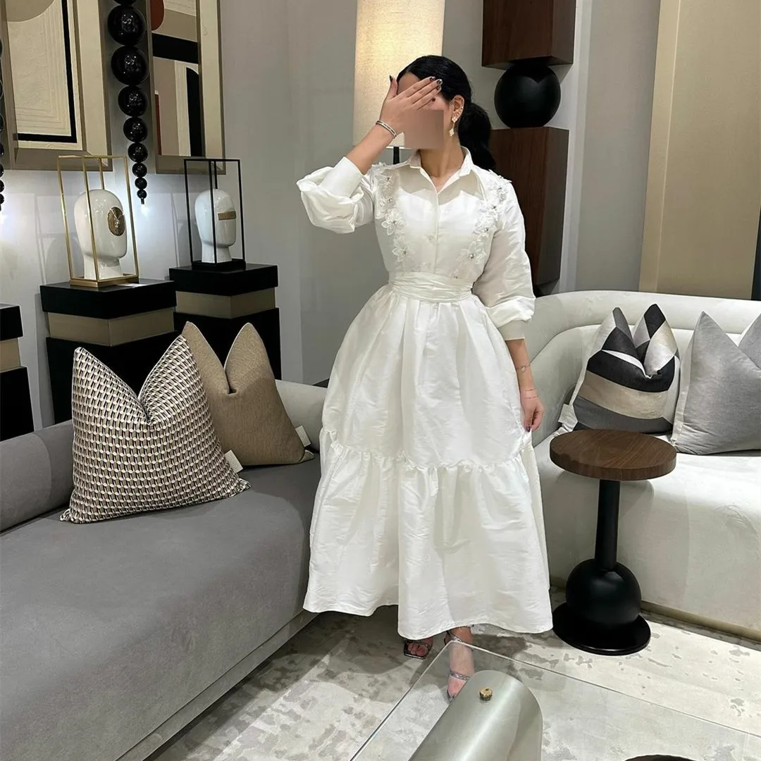 Elegant Short Taffeta Pleated V-Neck Evening Dresses فساتين سهرة A-Line Flower Tea Length Prom Dresses for Women
Elegant Short Taffeta Pleated V-Neck Evening Dresses فساتين سهرة A-Line Flower Tea Length Prom Dresses for Women
