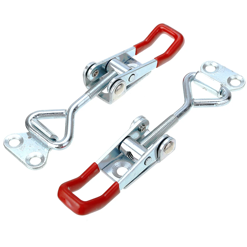 2PCS Toggle Latch Clamp GH-4002 280Kg 617Lbs Quick Release Adjustable Box Buckle Door Bolt Horizontal Clamp For Welding Jigging
2PCS Toggle Latch Clamp GH-4002 280Kg 617Lbs Quick Release Adjustable Box Buckle Door Bolt Horizontal Clamp For Welding Jigging