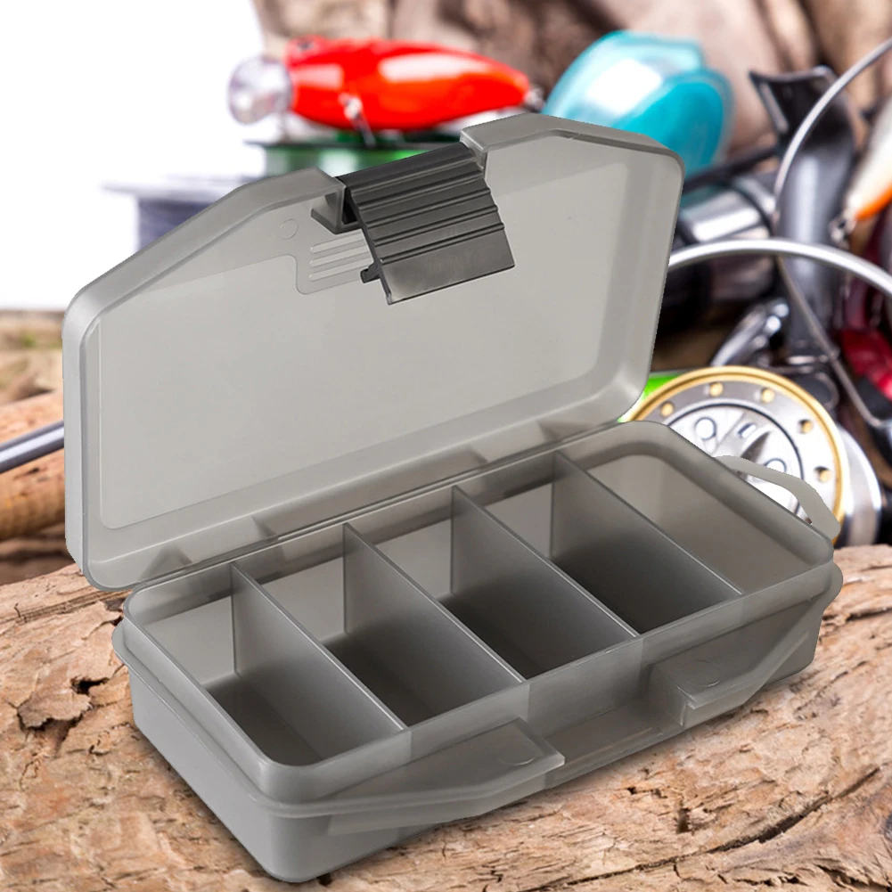 5 Grids Fishing Bait Box Compartments Container Plastic Fishing Bead Hook Holder Double Sided Portable Fishing Gear Accessories
5 Grids Fishing Bait Box Compartments Container Plastic Fishing Bead Hook Holder Double Sided Portable Fishing Gear Accessories