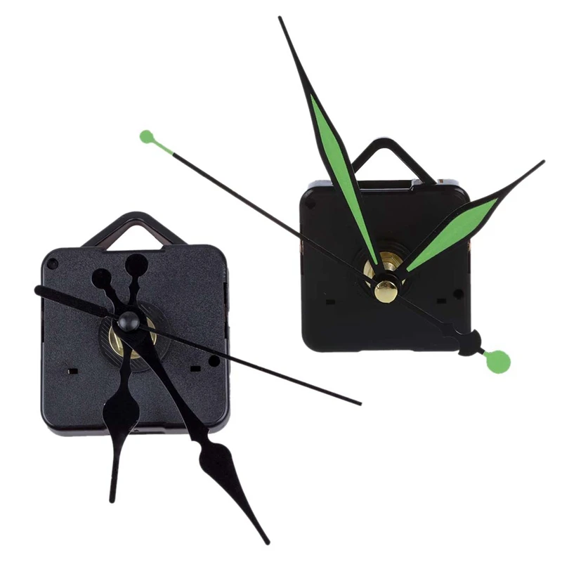 Quartz Clock Movement Mechanism DIY Repair Parts + Luminous Hands & Clock Movement Mechanism With Black Hour Minute Second Hand
Quartz Clock Movement Mechanism DIY Repair Parts + Luminous Hands & Clock Movement Mechanism With Black Hour Minute Second Hand