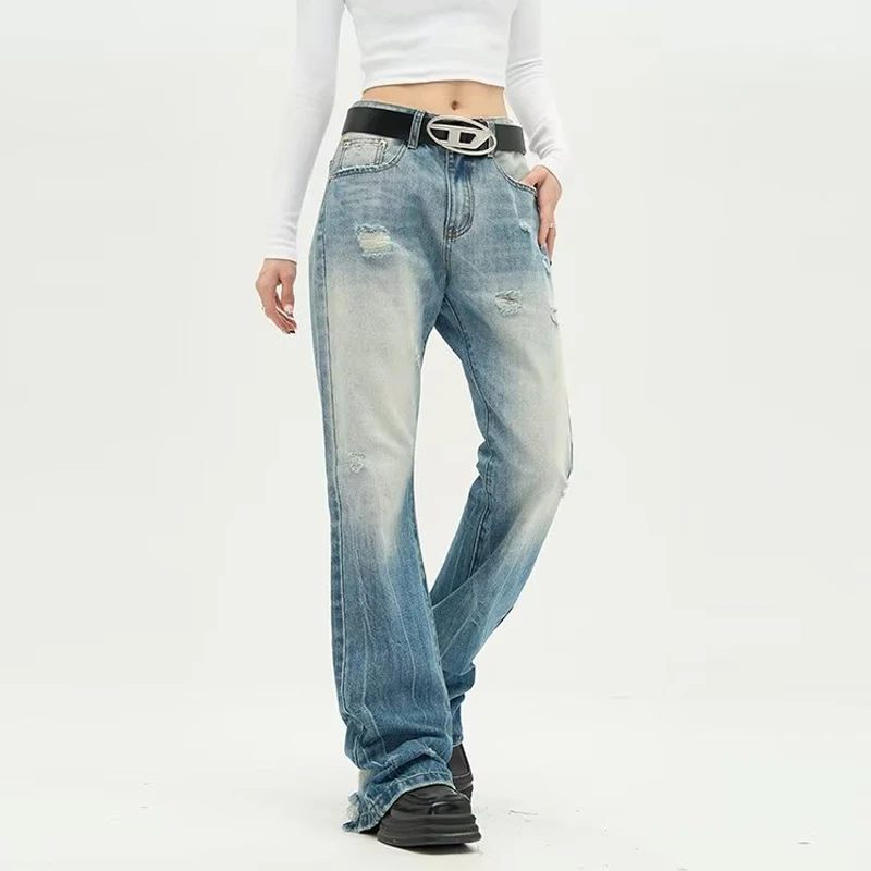 High Waist Wide Leg Baggy Jeans Women Vintage Y2k Streetwear Women's Denim Pants Korean Loose Straight Jean Trousers Ripped
High Waist Wide Leg Baggy Jeans Women Vintage Y2k Streetwear Women's Denim Pants Korean Loose Straight Jean Trousers Ripped