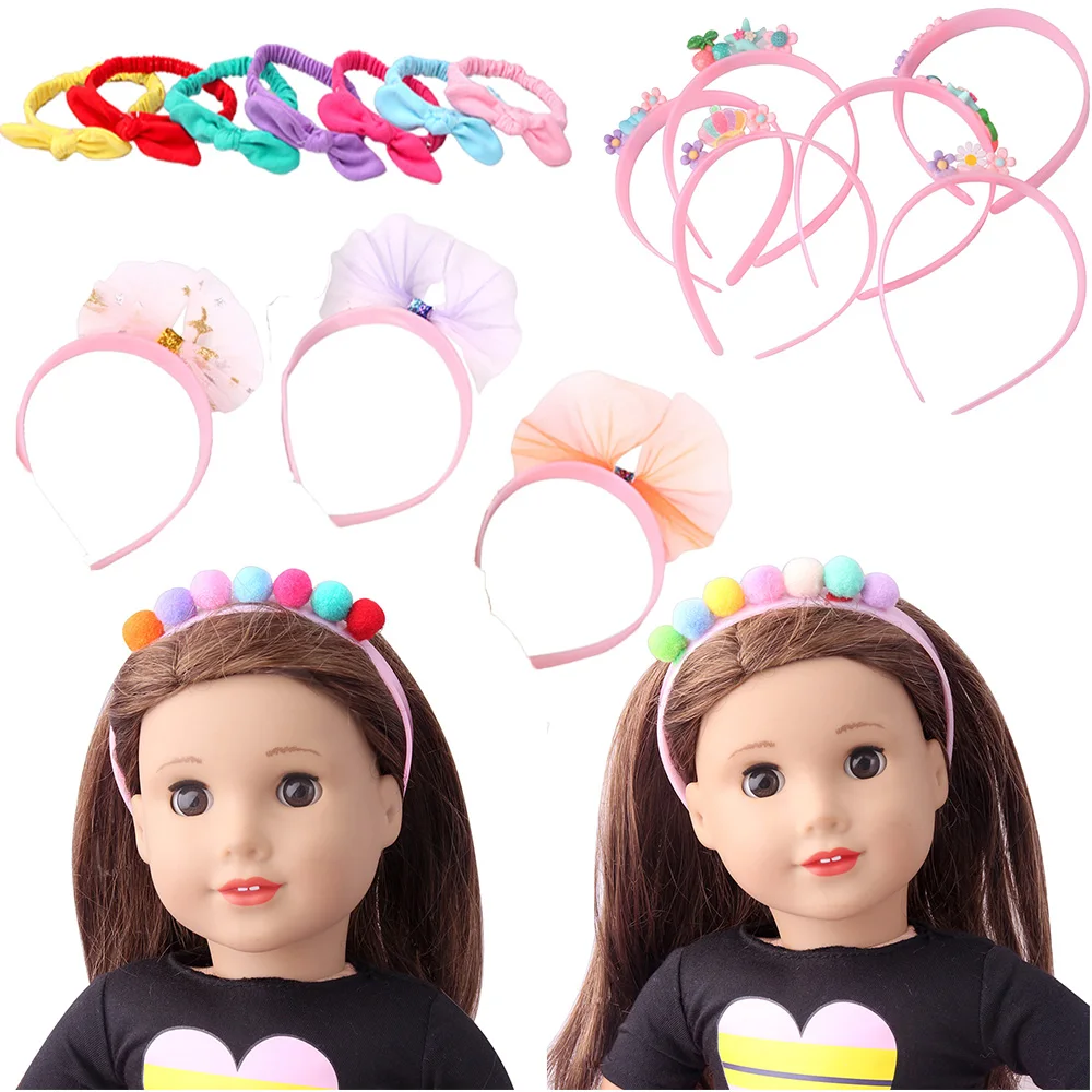 18 Inch Doll Girls Baby Hair Accessories Rubber Bands Headband for Children Kawaii Hair Bows Doll House Accessories
18 Inch Doll Girls Baby Hair Accessories Rubber Bands Headband for Children Kawaii Hair Bows Doll House Accessories