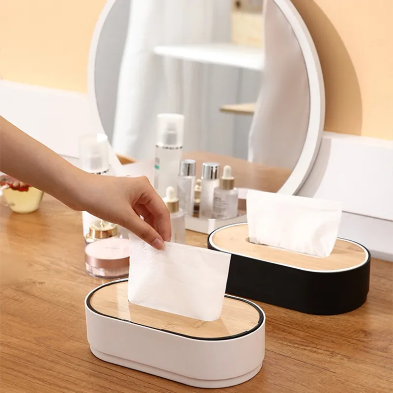 Tissue Box Wooden Cover Solid Color Tissue Box with Groove Multifunctional Household Coffee Table Tissue Plastic Storage Box
Tissue Box Wooden Cover Solid Color Tissue Box with Groove Multifunctional Household Coffee Table Tissue Plastic Storage Box
