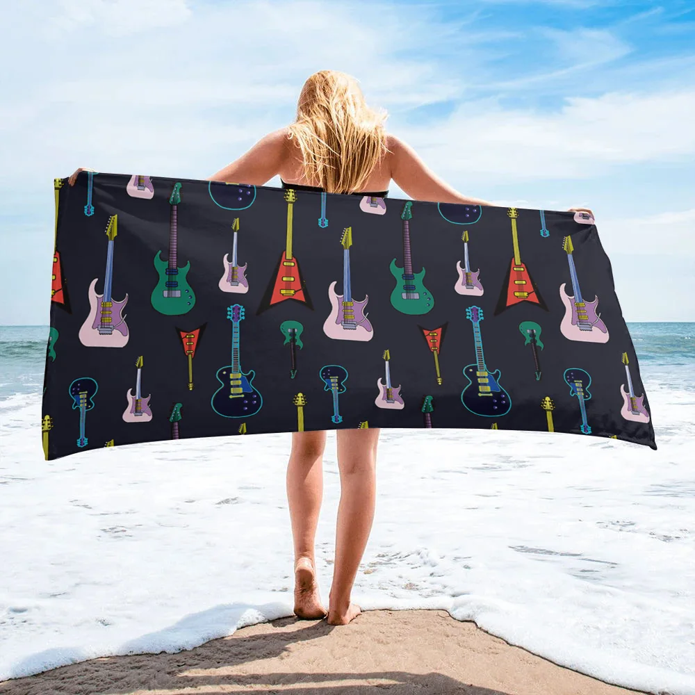 Electric Guitar Music Beach Towel Bathroom Accessories Microfiber Quick-Dry Bath Towel for Travel Camping Gym Yoga Mat Men Women
Electric Guitar Music Beach Towel Bathroom Accessories Microfiber Quick-Dry Bath Towel for Travel Camping Gym Yoga Mat Men Women