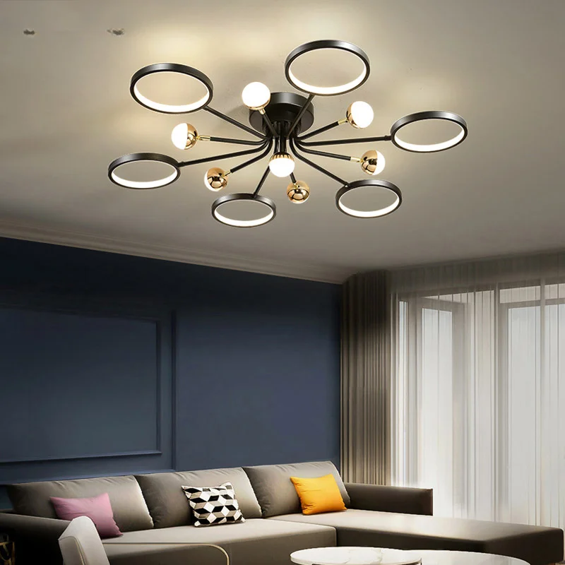 LED pendant lamp Nordic Creative Black Chandelier For Living Dining Room Bedroom Iron Aluminum Indoor Deco Lighting With Remote
LED pendant lamp Nordic Creative Black Chandelier For Living Dining Room Bedroom Iron Aluminum Indoor Deco Lighting With Remote