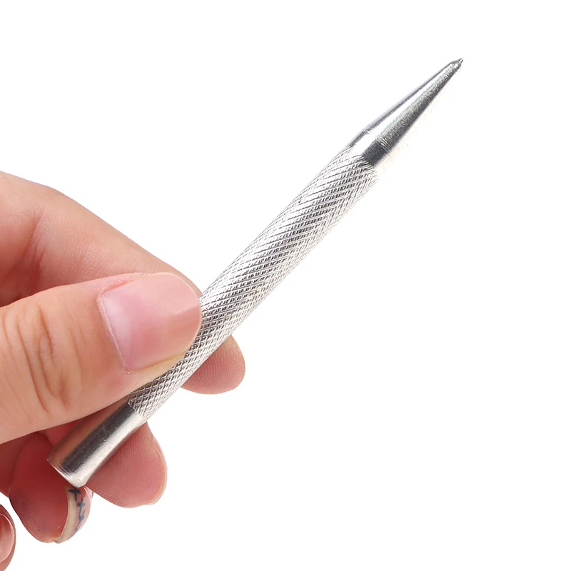 Automatic Center Pin Punch Anti Slip Knurling Handle Steel Spring Loaded Loaded Metal Drill Marking Center Punch Tools Drill Bit
Automatic Center Pin Punch Anti Slip Knurling Handle Steel Spring Loaded Loaded Metal Drill Marking Center Punch Tools Drill Bit