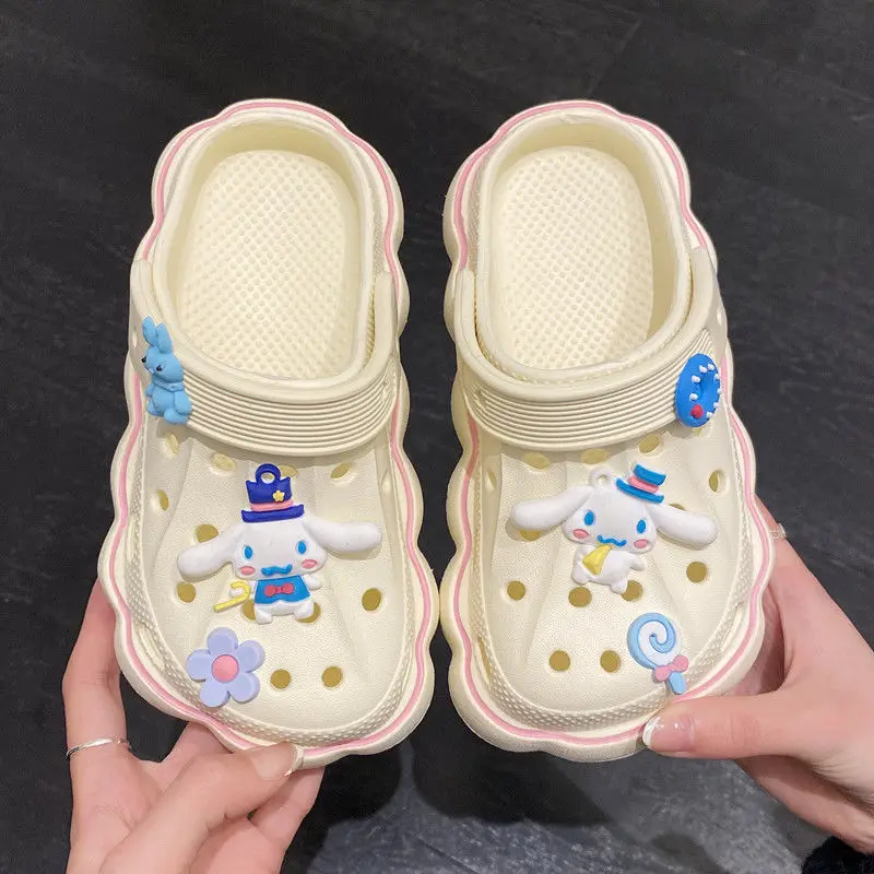 Kawaii Sanrio Hello Kittys Kuromi My Melody Cute Cinnamoroll Baby Summer Hole Shoes Home Cartoon Sandals Girls Gifts Kids Toys
Kawaii Sanrio Hello Kittys Kuromi My Melody Cute Cinnamoroll Baby Summer Hole Shoes Home Cartoon Sandals Girls Gifts Kids Toys