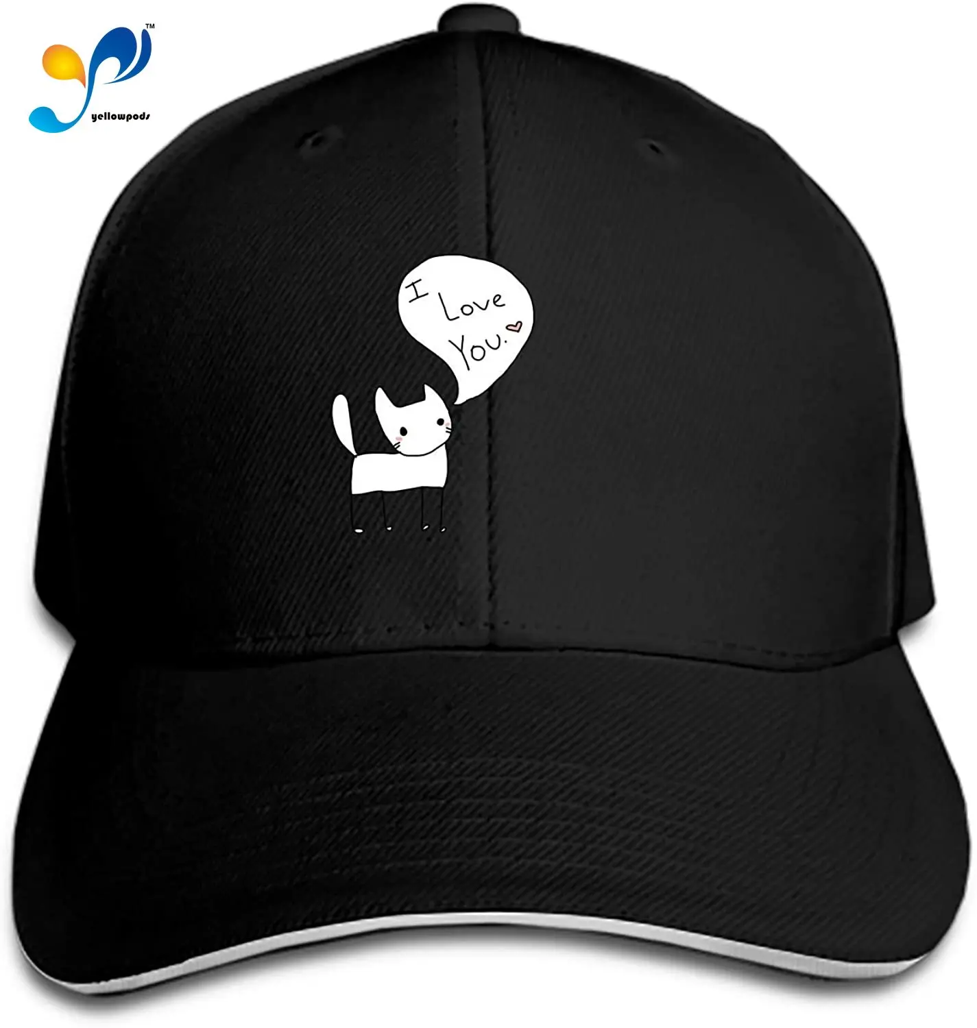 Customized Unisex Trucker Baseball Cap Adjustable I Love You Cat Peaked Sandwich Hat
Customized Unisex Trucker Baseball Cap Adjustable I Love You Cat Peaked Sandwich Hat