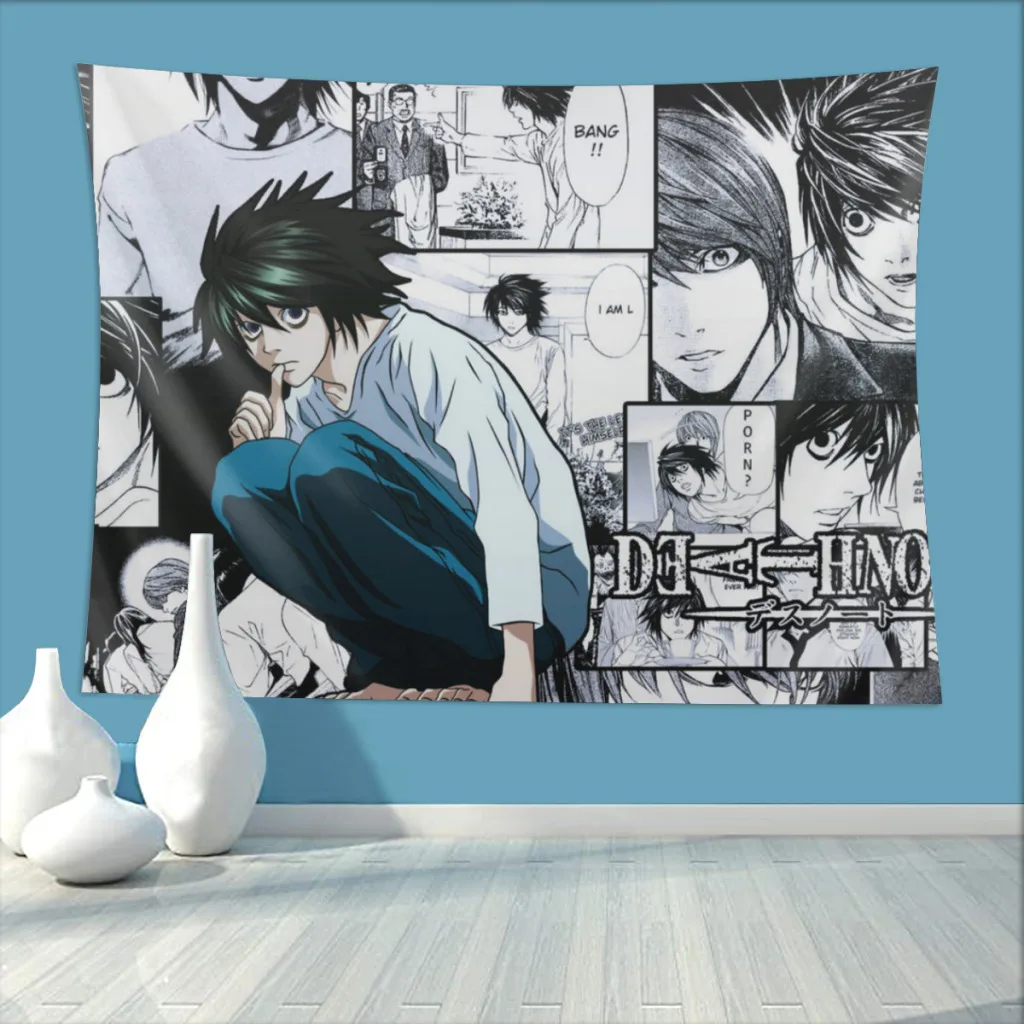 Lawliet домашний гобелен Death Note Yagami модные комиксы фон подвесное покрытие настенные искусства Декор эстетический пляжный коврик
Lawliet домашний гобелен Death Note Yagami модные комиксы фон подвесное покрытие настенные искусства Декор эстетический пляжный коврик