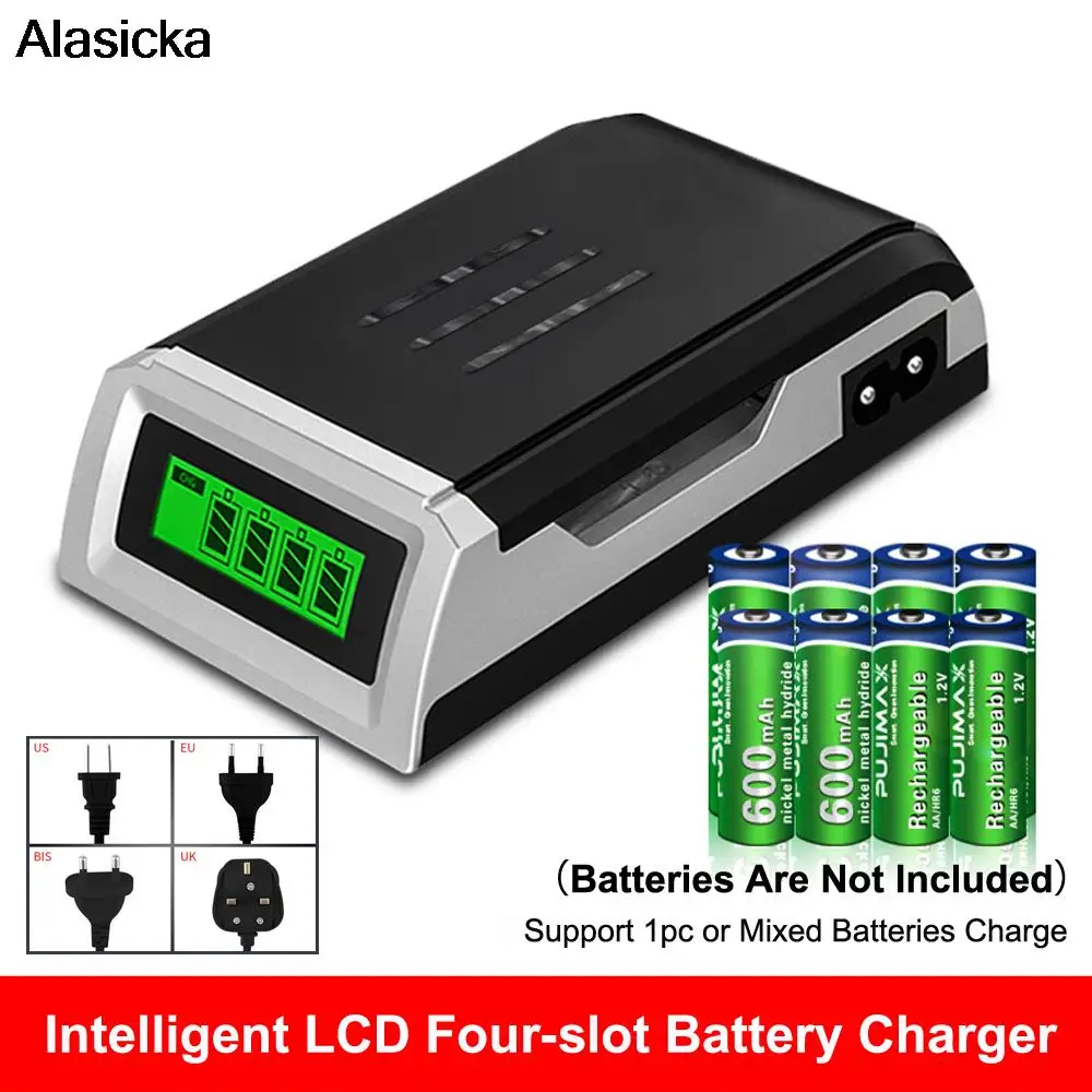 LCD-002 LCD Display With 4 Slots Smart Intelligent Battery Charger For AA/AAA NiCd NiMh Rechargeable Batteries
LCD-002 LCD Display With 4 Slots Smart Intelligent Battery Charger For AA/AAA NiCd NiMh Rechargeable Batteries