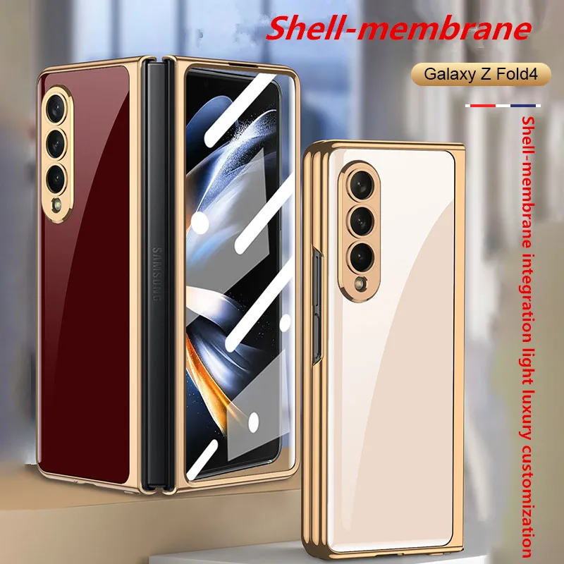 GKK Оригинальный чехол для Samsung Galaxy Z Fold 4, чехол для телефона с гальваническим покрытием, закаленное стекло, жесткая рамка, флип-чехол для Samsung Z...
GKK Оригинальный чехол для Samsung Galaxy Z Fold 4, чехол для телефона с гальваническим покрытием, закаленное стекло, жесткая рамка, флип-чехол для Samsung Z...
