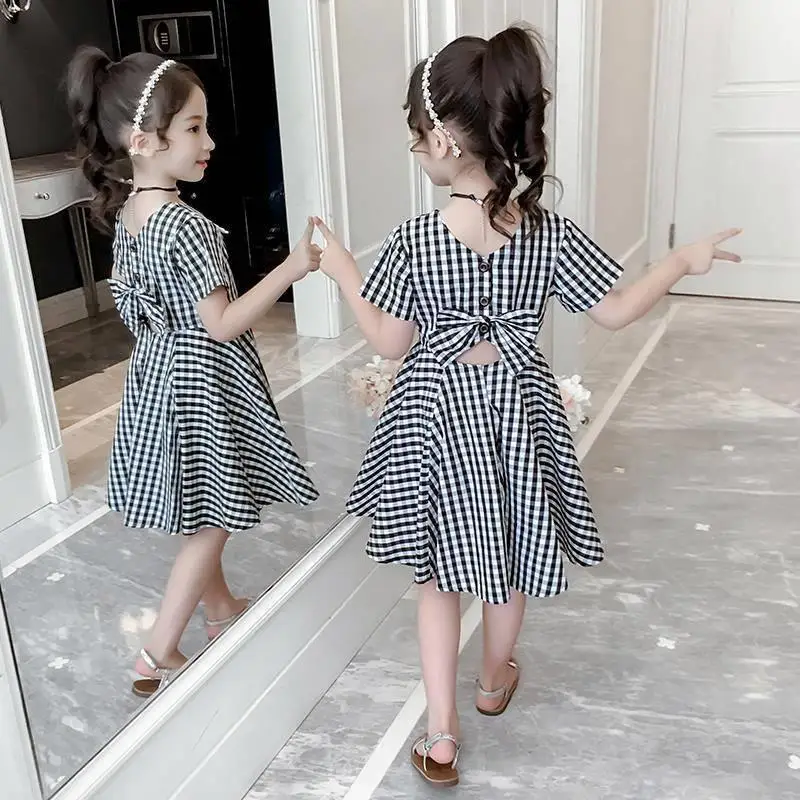 Girls Fashion Dress Summer Children's Girls Dress Plaid Princess Dress Flower Girl Dresses for Weddings Kids Clothes 2 10 11 12T
Girls Fashion Dress Summer Children's Girls Dress Plaid Princess Dress Flower Girl Dresses for Weddings Kids Clothes 2 10 11 12T
