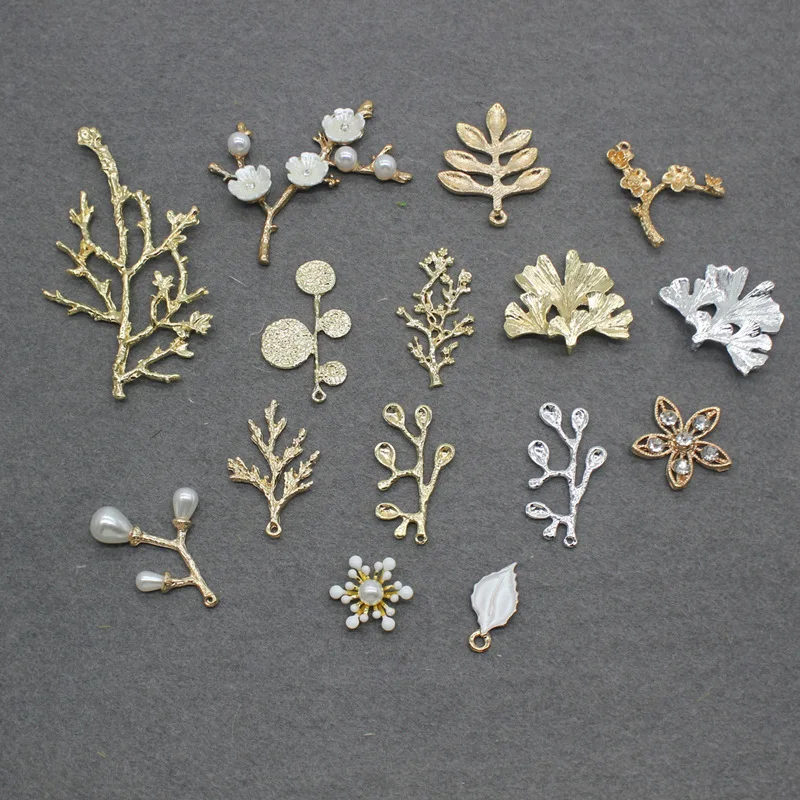 fan Components Pendants For DIY Korean bride accessories Jewelry Making Pearl branches Leaves Wholes
fan Components Pendants For DIY Korean bride accessories Jewelry Making Pearl branches Leaves Wholes
