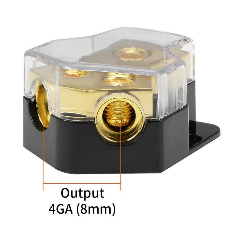 1PC Car 2 Way Power Distribution Block Power Ground Splitter 0/4 Gauge AWG 1 In-4 Out For Car Aud WH For Auto Boat Vehicles
1PC Car 2 Way Power Distribution Block Power Ground Splitter 0/4 Gauge AWG 1 In-4 Out For Car Aud WH For Auto Boat Vehicles