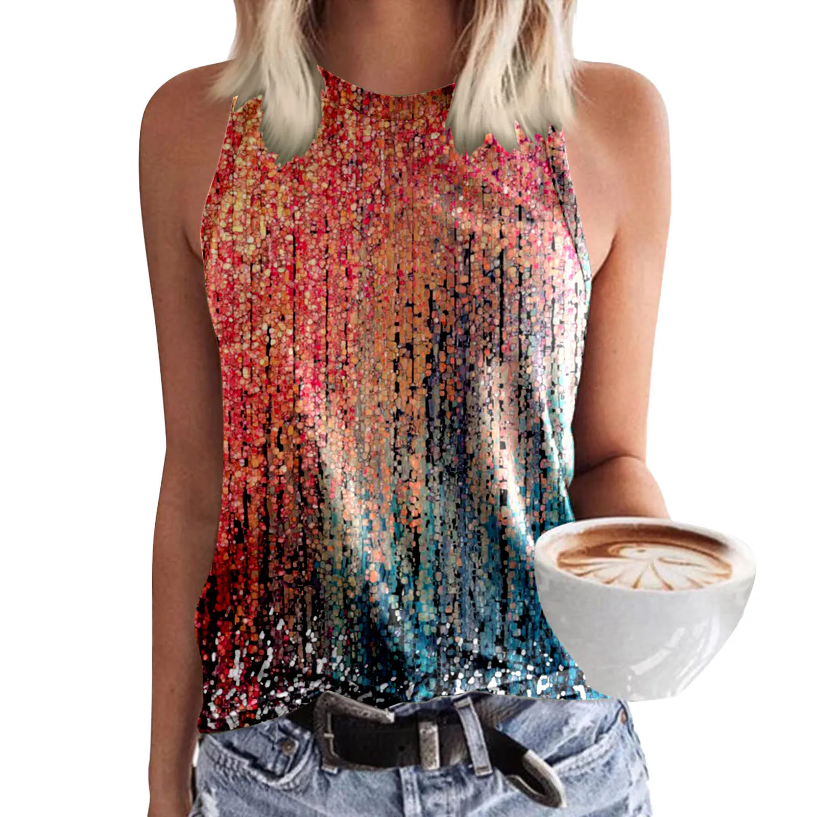 Майка женская с круглым вырезом, Повседневная Базовая черная рубашка без рукавов, свободного покроя, с принтом, 3 шт.
Майка женская с круглым вырезом, Повседневная Базовая черная рубашка без рукавов, свободного покроя, с принтом, 3 шт.