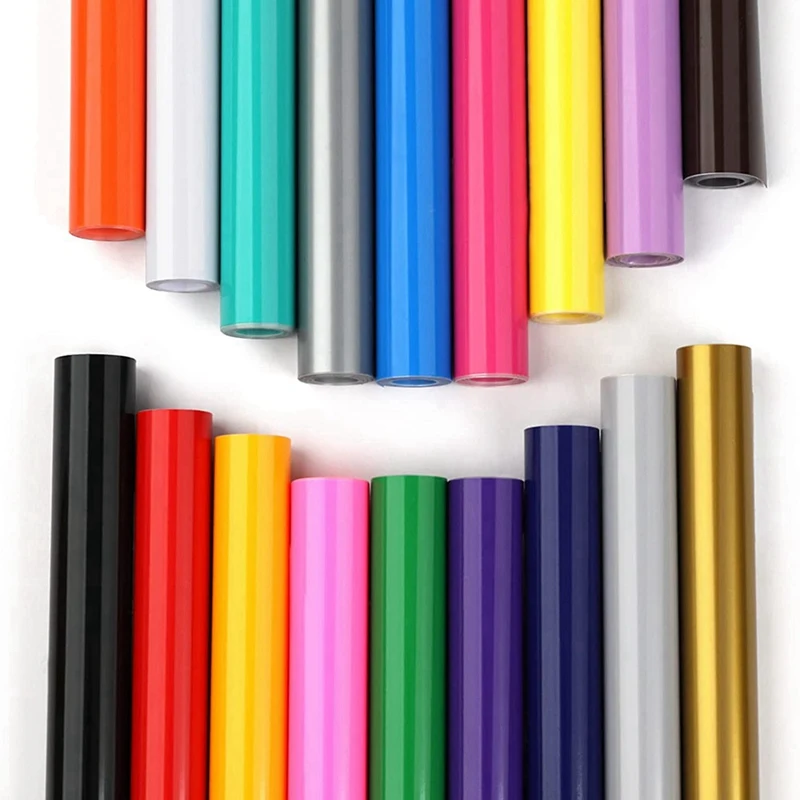 Vinyl Roll, 12Inch X 3FT Multi-Color Permanent Vinyl For Cricut, Silhouette-Easy,18 Rolls Adhesive Vinyl Roll For Indoor 
Vinyl Roll, 12Inch X 3FT Multi-Color Permanent Vinyl For Cricut, Silhouette-Easy,18 Rolls Adhesive Vinyl Roll For Indoor