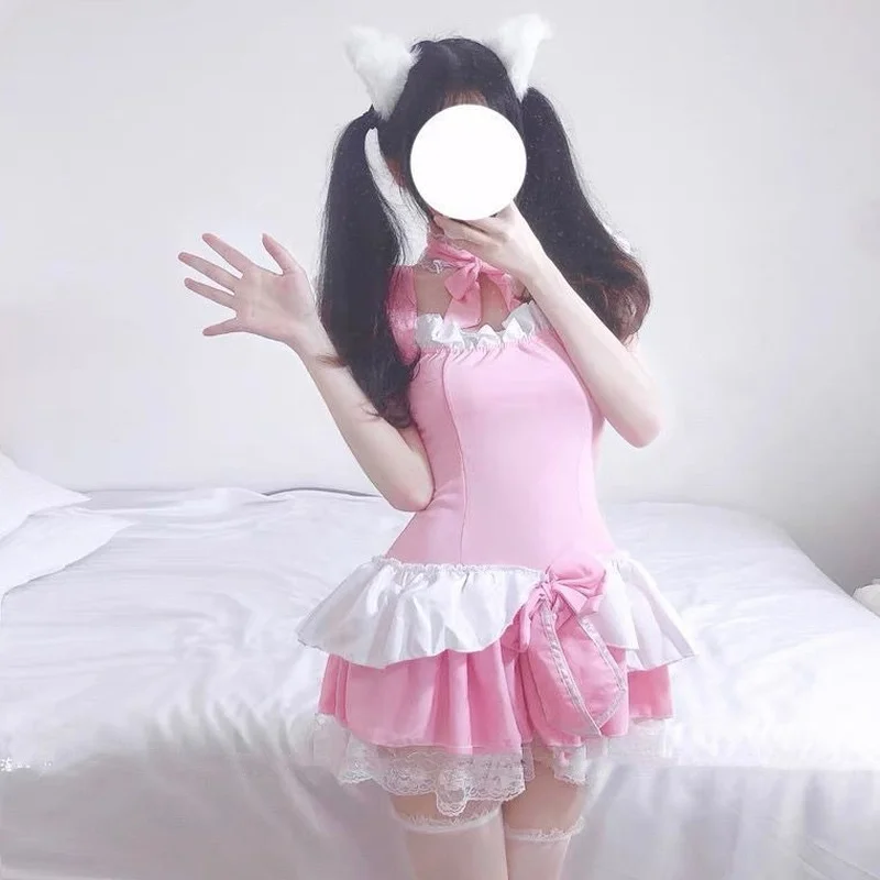 Lolita Erotic Party Women Maid Dress Backless Sweet Perspective Cosplay Costumes Sexy Lingerie Sleepwear Bow Servant Temptation
Lolita Erotic Party Women Maid Dress Backless Sweet Perspective Cosplay Costumes Sexy Lingerie Sleepwear Bow Servant Temptation
