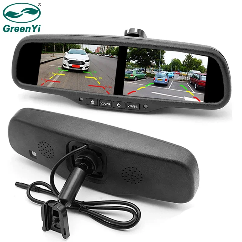 GreenYi 4,3-дюймовый двойной HD 800*480 экран автомобиля заднего вида парковочное зеркало монитор с 4 видеовходами оригинальный кронштейн
GreenYi 4,3-дюймовый двойной HD 800*480 экран автомобиля заднего вида парковочное зеркало монитор с 4 видеовходами оригинальный кронштейн