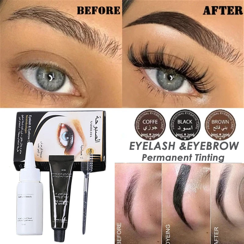 Professional Series Henna Eyelash Eyebrow Dye Tint Gel Eyelash Brown Black Color Tint Cream Kit, 15-minute Fast Tint Easy Dye
Professional Series Henna Eyelash Eyebrow Dye Tint Gel Eyelash Brown Black Color Tint Cream Kit, 15-minute Fast Tint Easy Dye