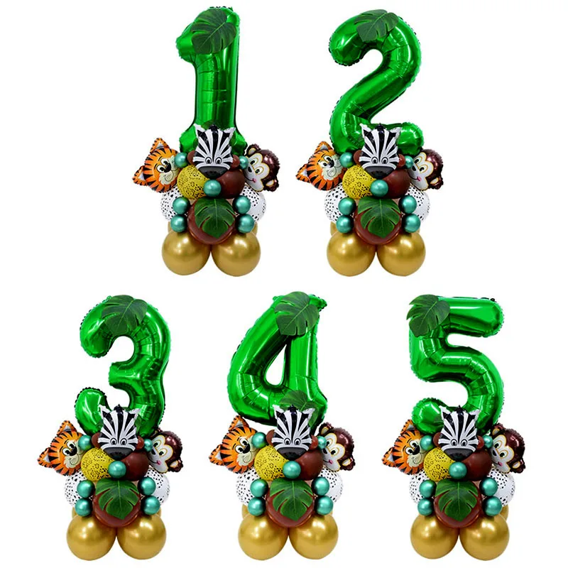 35pcs Jungle Safari Party Animal Balloon Sets 32inch 1-9 Green Number Balloons For Forest Theme Kids Birthday Party Decor Globos
35pcs Jungle Safari Party Animal Balloon Sets 32inch 1-9 Green Number Balloons For Forest Theme Kids Birthday Party Decor Globos