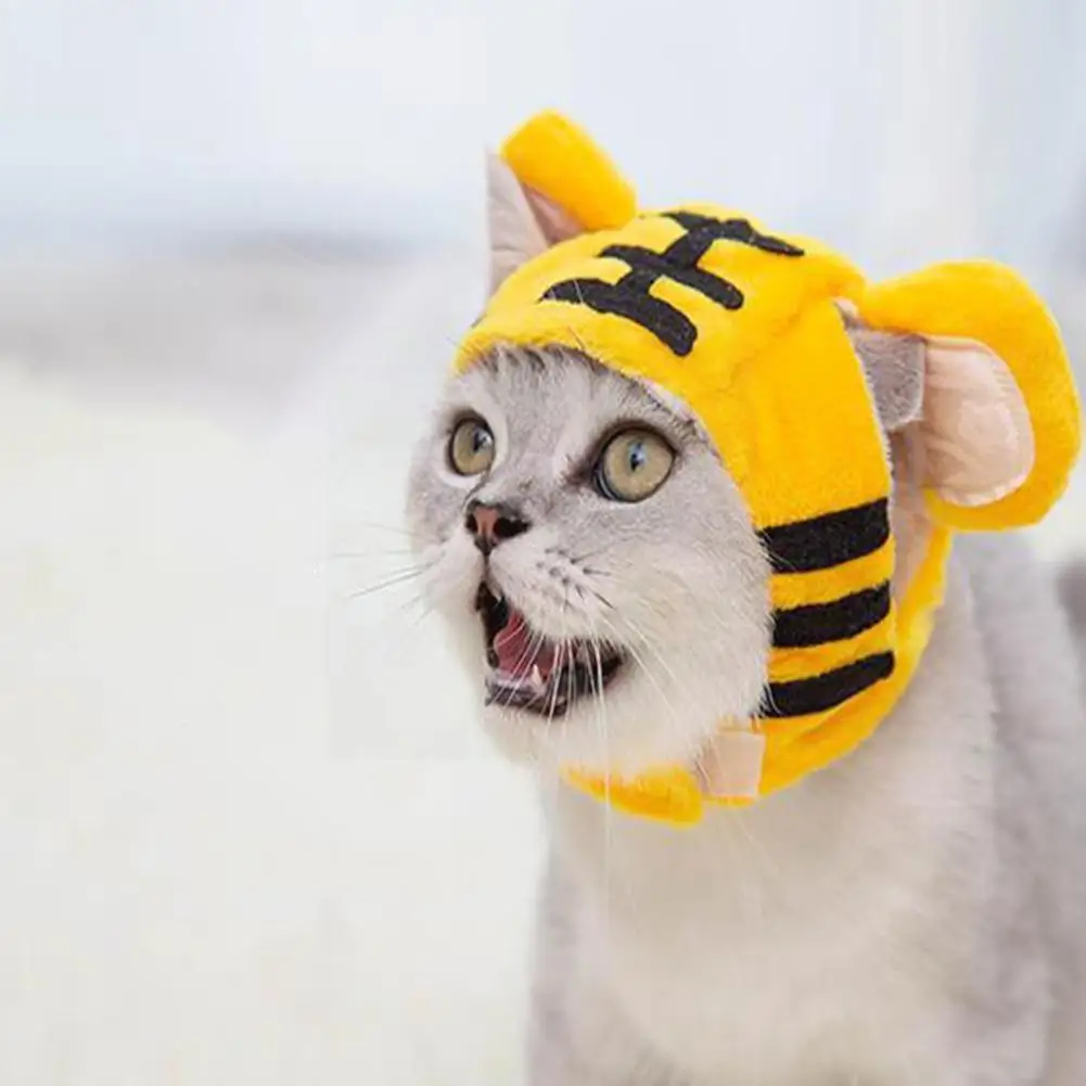 Soft Cute Cartoon Animal Cat Headgear Puppy Halloween Pet Hand Bee Tiger Cosplay Pet Accessories Cover Hat D3A4 
Soft Cute Cartoon Animal Cat Headgear Puppy Halloween Pet Hand Bee Tiger Cosplay Pet Accessories Cover Hat D3A4