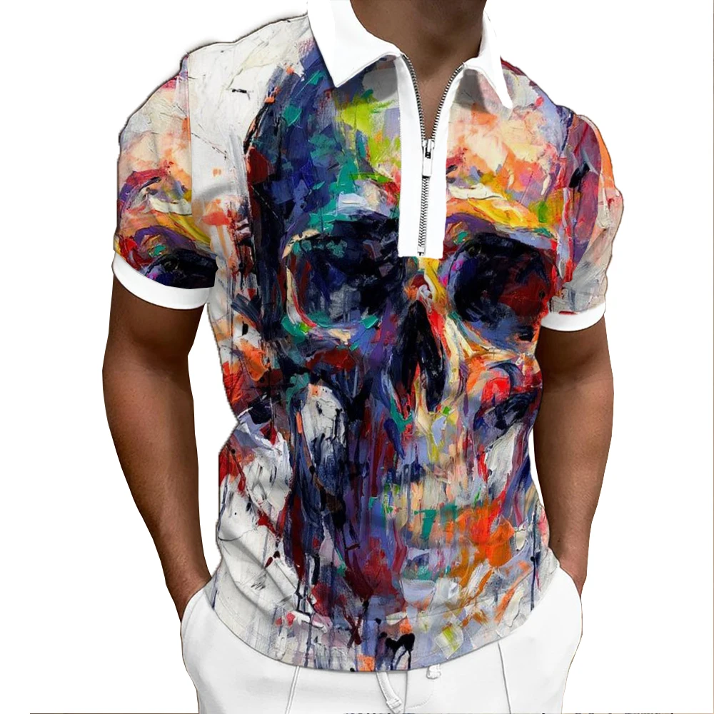 Летняя Новинка 2022, свободная Мужская Повседневная дышащая футболка-поло с 3D-принтом черепа и коротким рукавом, модная спортивная футболка н...
Летняя Новинка 2022, свободная Мужская Повседневная дышащая футболка-поло с 3D-принтом черепа и коротким рукавом, модная спортивная футболка н...