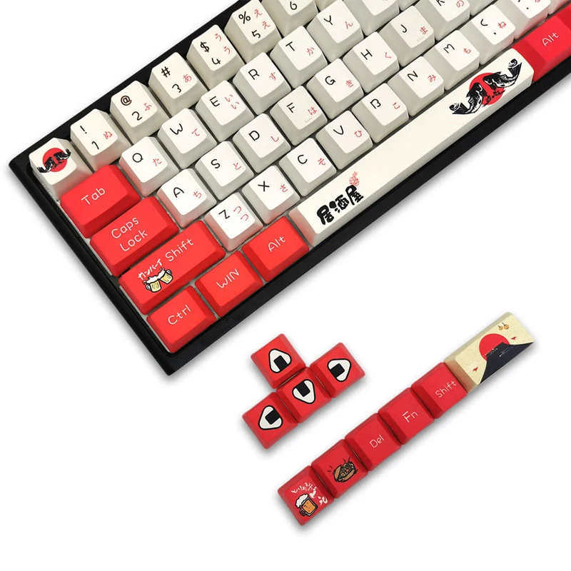 71 Keys Pbt Keycap OEM Profile Custom Diy Dye Sub Japanese Keycaps Gateron Switch For Game Mechanical Keyboard with Key Puller
71 Keys Pbt Keycap OEM Profile Custom Diy Dye Sub Japanese Keycaps Gateron Switch For Game Mechanical Keyboard with Key Puller