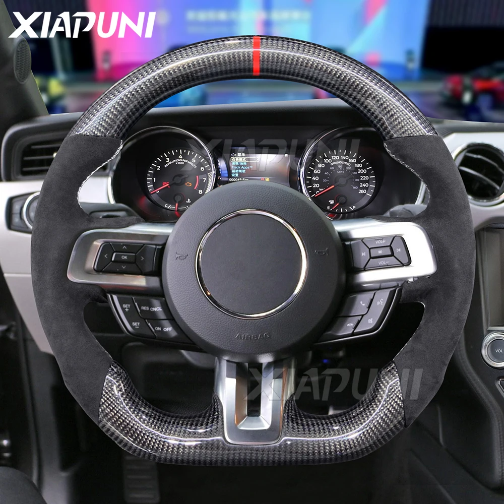 Нагревательное Рулевое колесо для Ford Mustang, алькантара 100%, спортивное колесо из углеродного волокна на заказ 2018-2020
Нагревательное Рулевое колесо для Ford Mustang, алькантара 100%, спортивное колесо из углеродного волокна на заказ 2018-2020